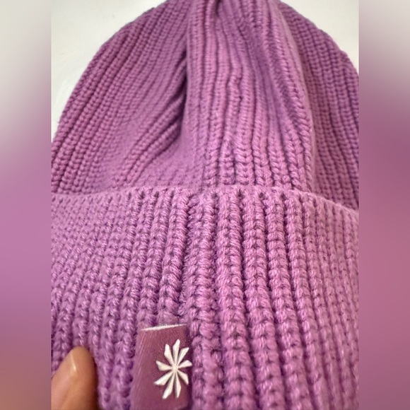 Athleta Women's Purple Knit Beanie - Picture 4 of 6